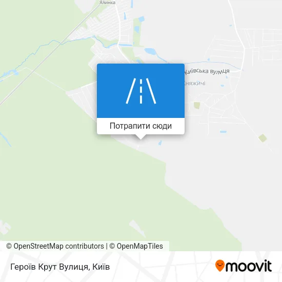 Карта Героїв Крут Вулиця