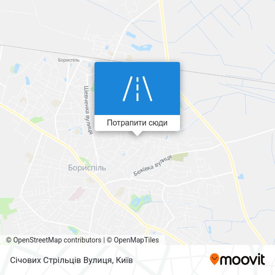 Карта Січових Стрільців Вулиця