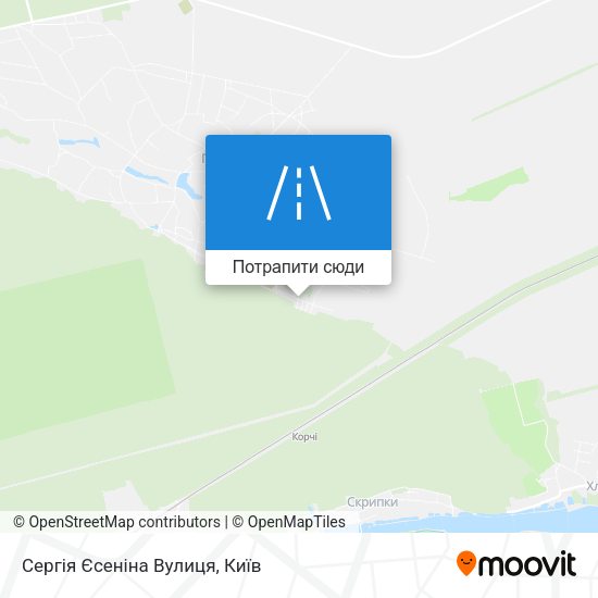Карта Сергія Єсеніна Вулиця
