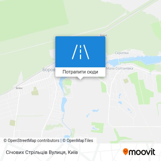 Карта Січових Стрільців Вулиця