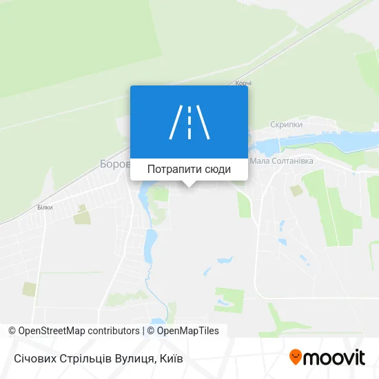 Карта Січових Стрільців Вулиця