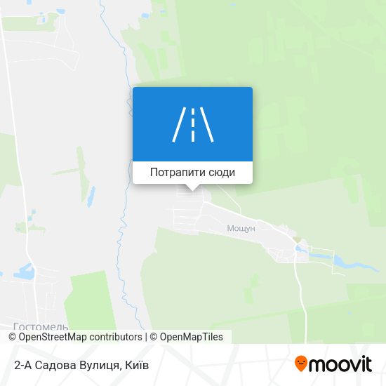 Карта 2-А Садова Вулиця