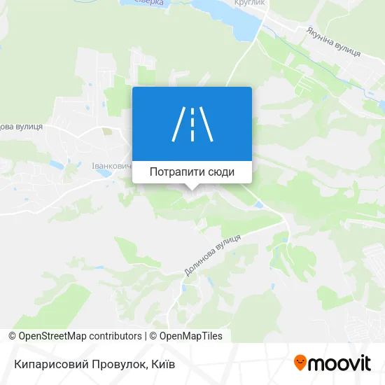Карта Кипарисовий Провулок