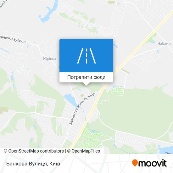 Карта Банкова Вулиця