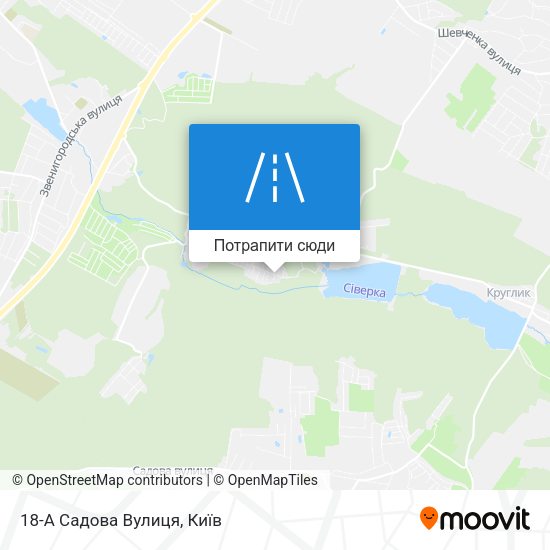 Карта 18-А Садова Вулиця