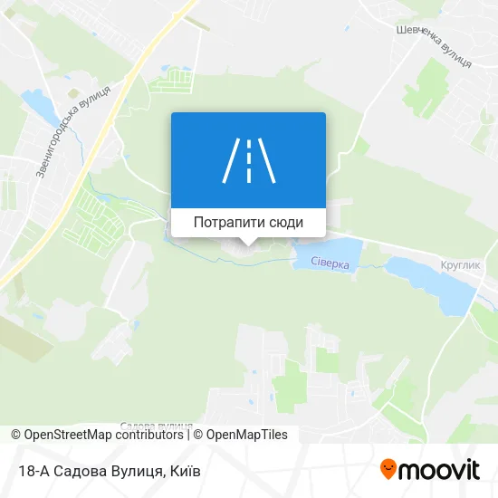Карта 18-А Садова Вулиця