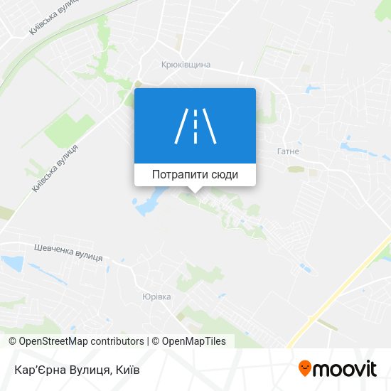 Карта Кар’Єрна Вулиця