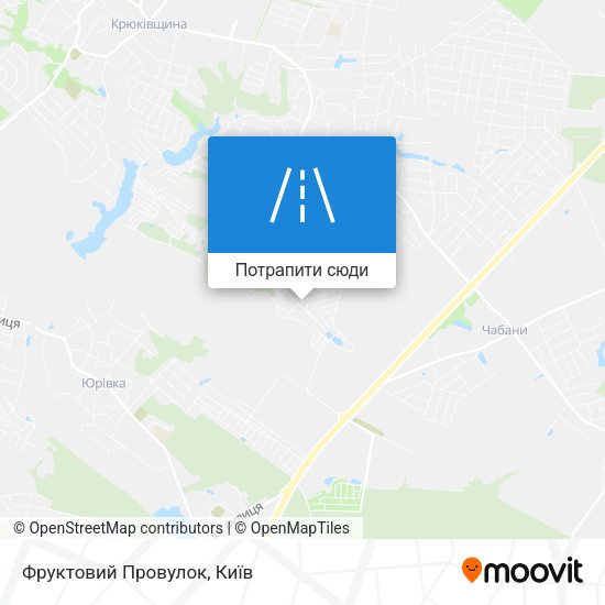 Карта Фруктовий Провулок