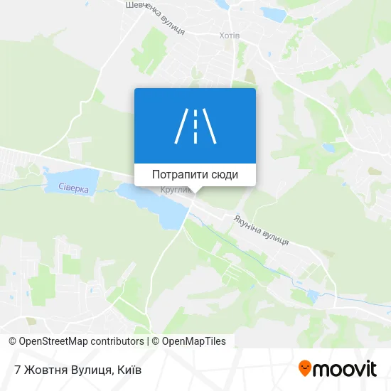 Карта 7 Жовтня Вулиця