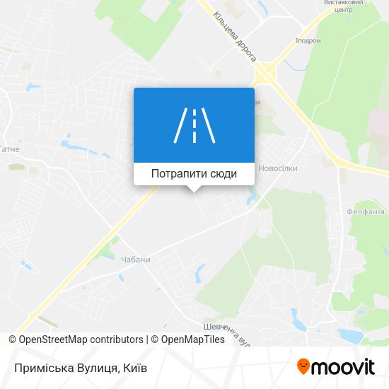 Карта Приміська Вулиця
