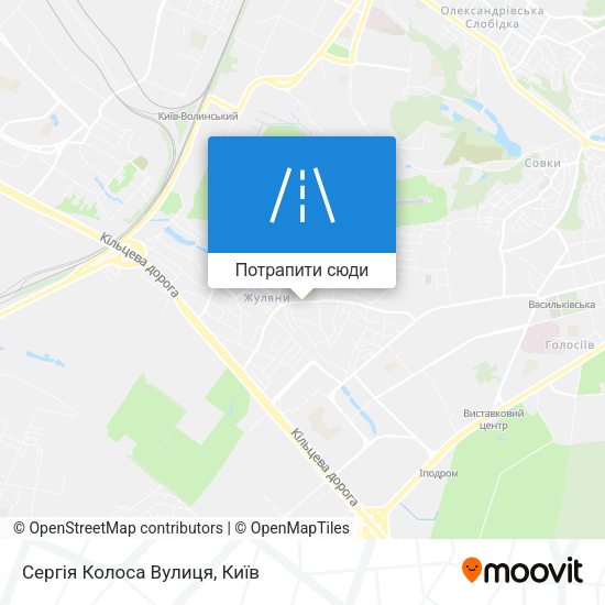 Карта Сергія Колоса Вулиця