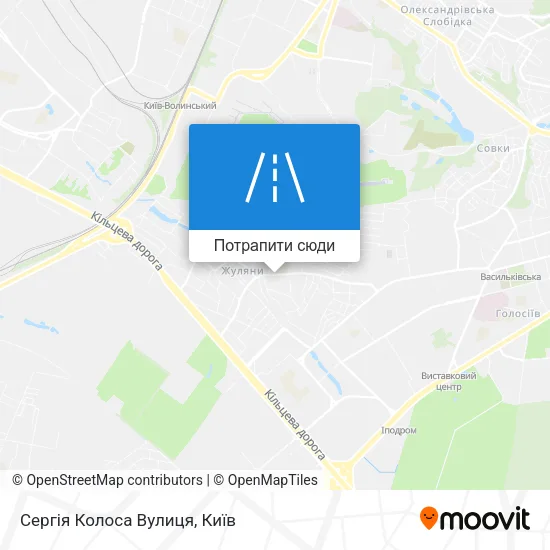 Карта Сергія Колоса Вулиця