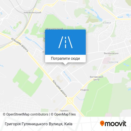 Карта Григорія Гуляницького Вулиця