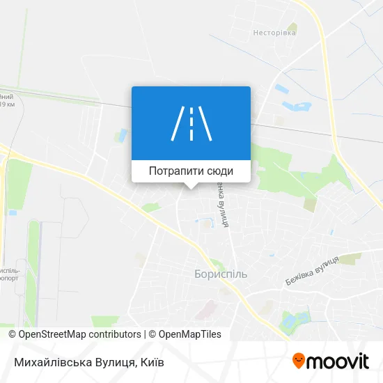 Карта Михайлівська Вулиця