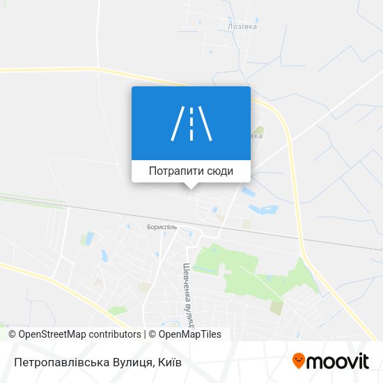 Карта Петропавлівська Вулиця