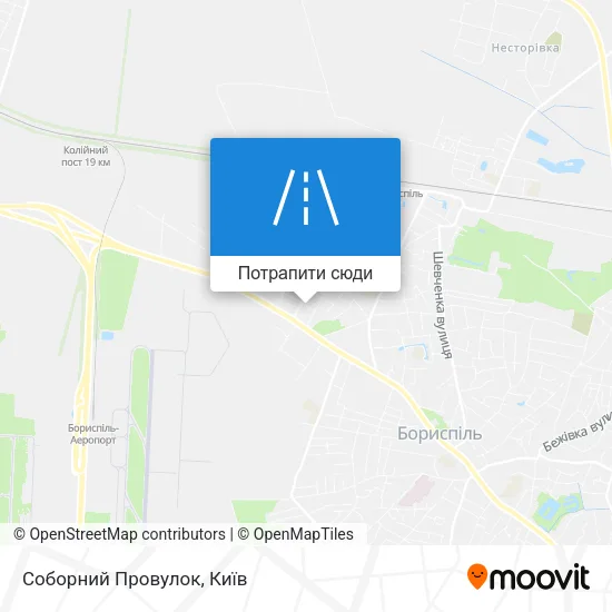 Карта Соборний Провулок