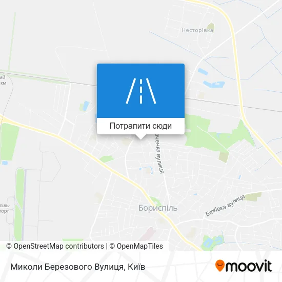 Карта Миколи Березового Вулиця