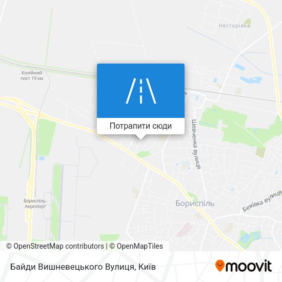 Карта Байди Вишневецького Вулиця