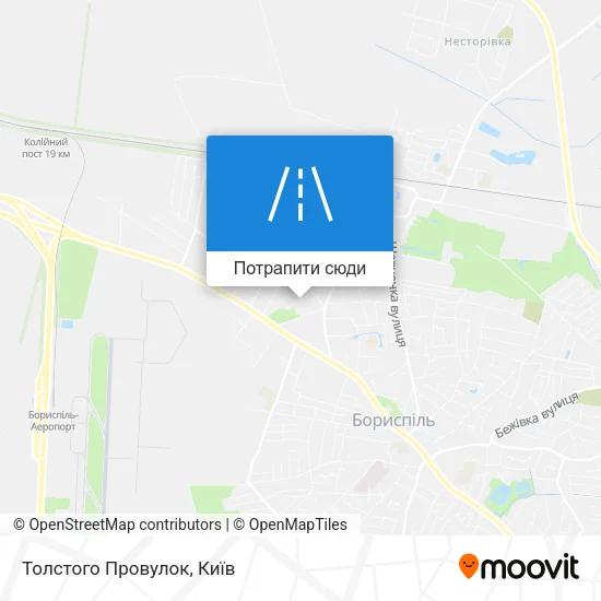 Карта Толстого Провулок