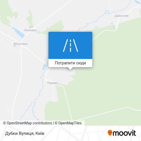 Карта Дубки Вулиця