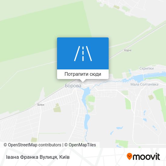 Карта Івана Франка Вулиця