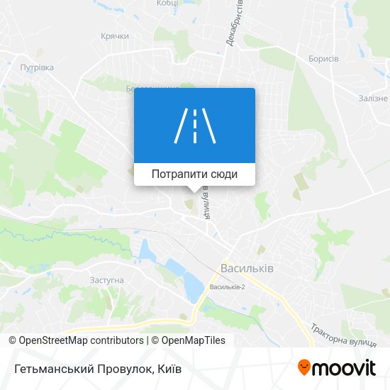 Карта Гетьманський Провулок