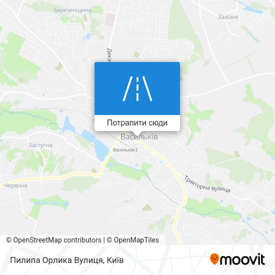 Карта Пилипа Орлика Вулиця