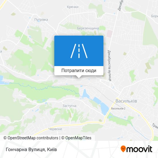 Карта Гончарна Вулиця