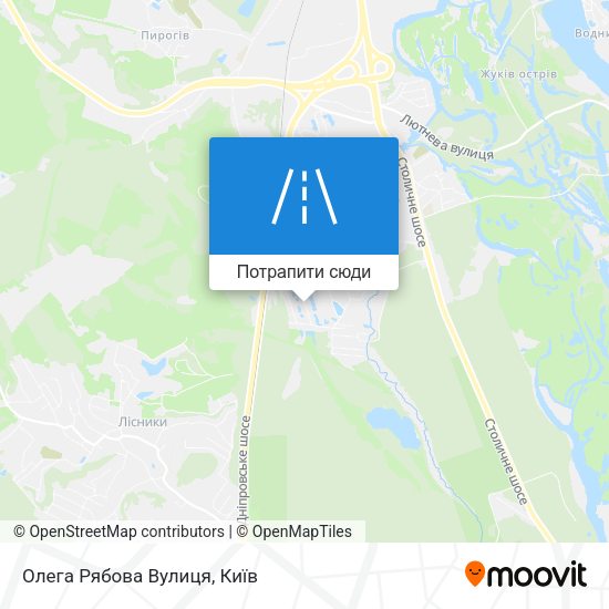 Карта Олега Рябова Вулиця