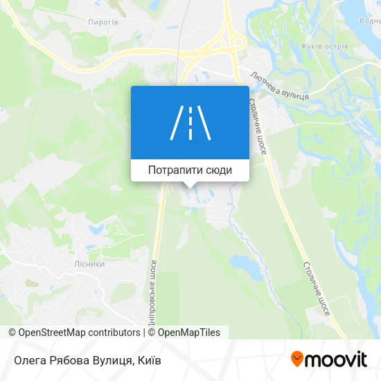 Карта Олега Рябова Вулиця