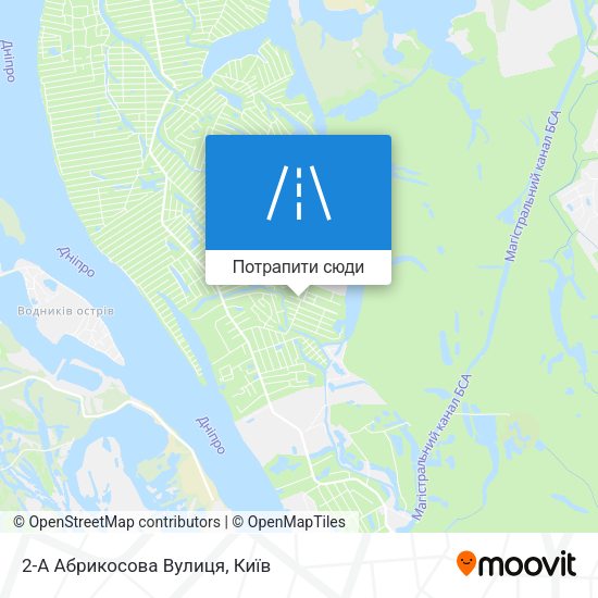 Карта 2-А Абрикосова Вулиця