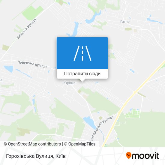 Карта Горохівська Вулиця