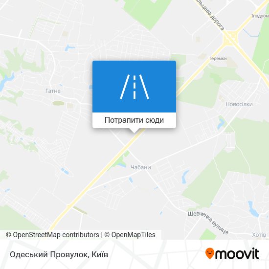 Карта Одеський Провулок