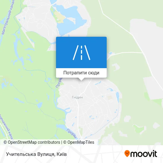 Карта Учительська Вулиця