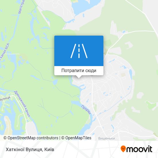 Карта Хаткіної Вулиця