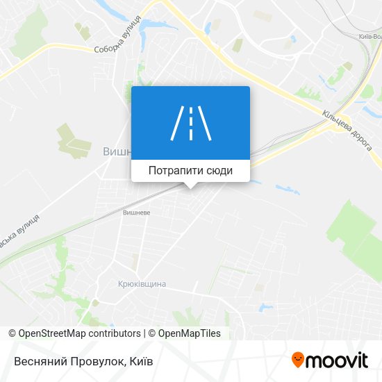 Карта Весняний Провулок