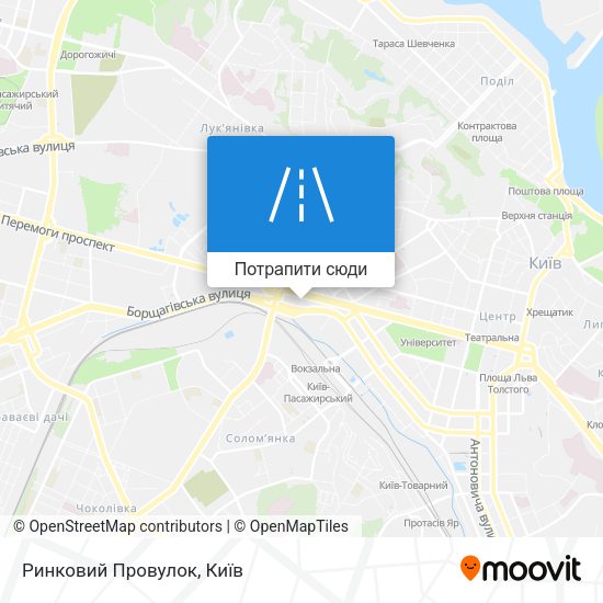 Карта Ринковий Провулок