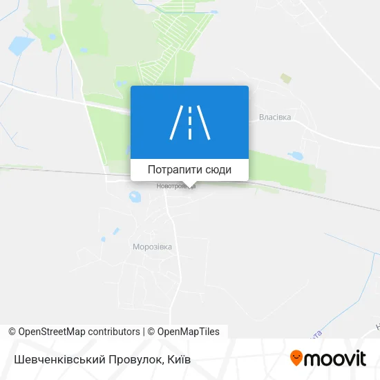 Карта Шевченківський Провулок