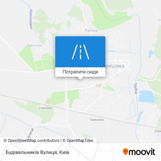 Карта Будівельників Вулиця