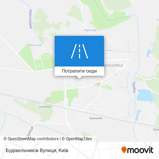 Карта Будівельників Вулиця