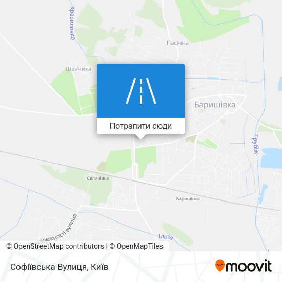 Карта Софіївська Вулиця