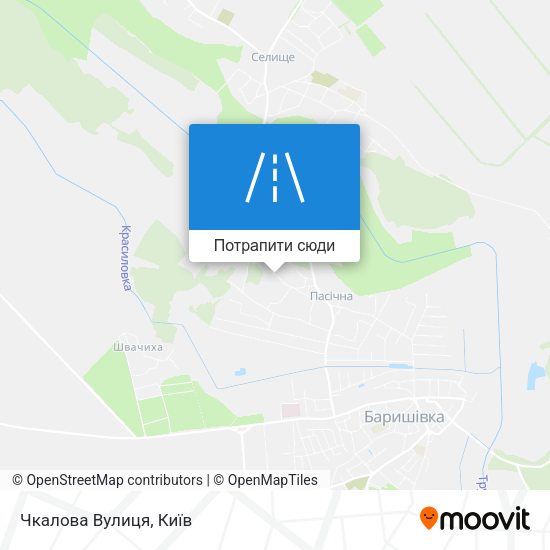 Карта Чкалова Вулиця