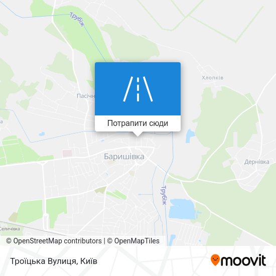 Карта Троїцька Вулиця