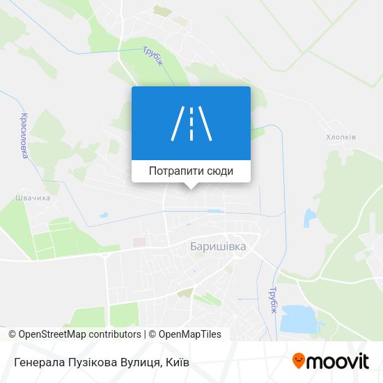 Карта Генерала Пузікова Вулиця