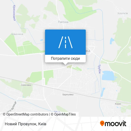Карта Новий Провулок