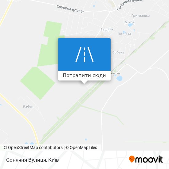 Карта Сонячня Вулиця