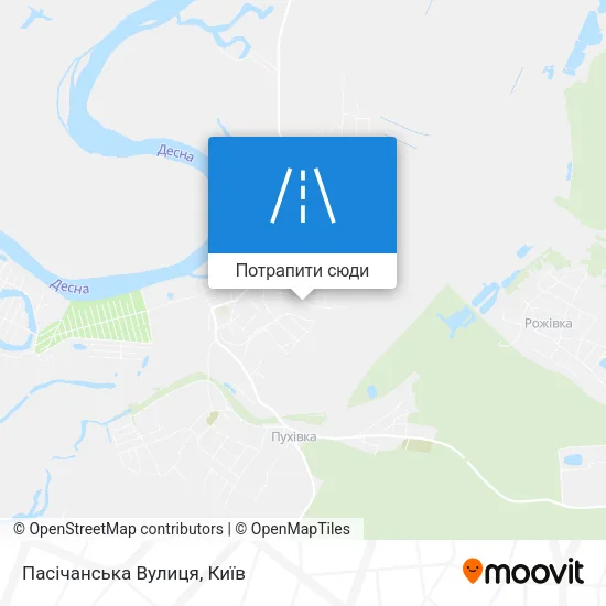 Карта Пасічанська Вулиця