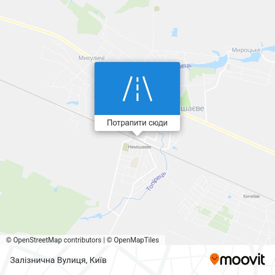 Карта Залізнична Вулиця
