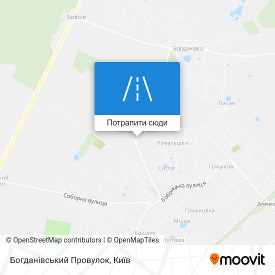 Карта Богданівський Провулок