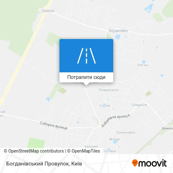 Карта Богданівський Провулок